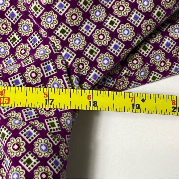 Isaac Mizrahi Purple Paisley Printed Standing Collar Velvet Blazer Women's Small - Picture 7 of 16